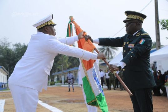 Forces navales de Côte d’Ivoire : Le nouveau chef d’état-major de la marine, le Contre-amiral N’Guessan Kouamé installé