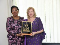 TROPHÉE DE LA PREMIÈRE DAME D’EXCEPTION: DOMINIQUE OUATTARA DISTINGUEE