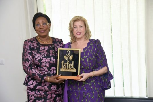 TROPHÉE DE LA PREMIÈRE DAME D’EXCEPTION: DOMINIQUE OUATTARA DISTINGUEE