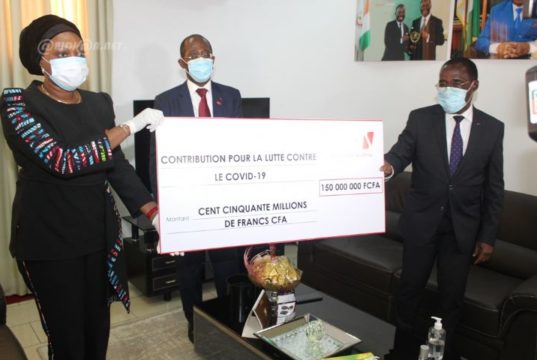 Covid-19 : United Bank for Africa (UBA) Côte d’Ivoire offre 150 millions de francs CFA à l’Etat de Côte d’Ivoire