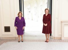 6ème Sommet UA-UE Madame Dominique Ouattara a échangé avec la Reine Mathilde de Belgique