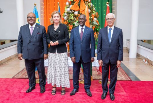 Les présidents des Assemblées de France, du Maroc et de la RDC rencontrent Bictogo