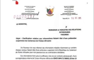 Les autorités démentent toute suspension du Cameroun de l’Union Africaine