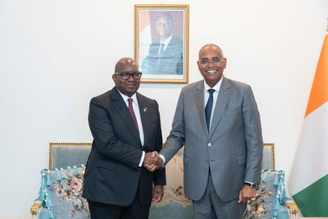 Audience entre le Président de l’Union Parlementaire Africaine et le Président de l’Assemblée nationale de Côte d’Ivoire