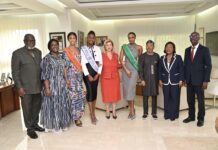 Après son aventure à Miss World : Miss Koné Fatima reçue par Dominique Ouattara