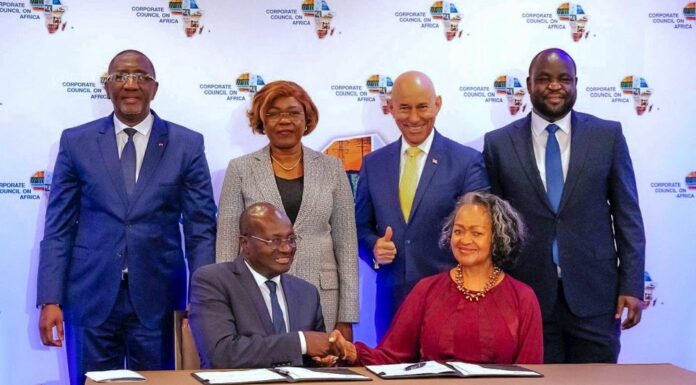 Business : la Chambre de Commerce et d’Industrie de Côte d’Ivoire et le Corporate Council on Africa signent une convention à New-York