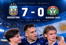 L’Argentine écrase un Burkina Faso diminué (7-0) à la veille des adieux de Messi